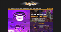 Desktop Screenshot of majesticeventcenter.com